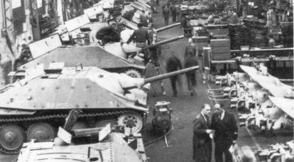 Indústria de tanques alemães para o ano 1945