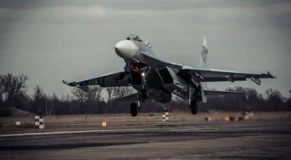 Российский истребитель Су-27  «перехватил» над Балтийским морем два американских стратегических бомбардировщика В-1В