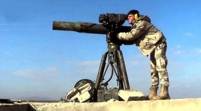 시리아의 ATGM TOW에서 TOP-10 장엄한 장면 촬영
