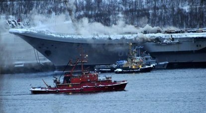 Bei der Liquidierung eines Feuers im Admiral Kusnezow Tawkr wurde ein Soldat getötet