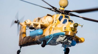 Mi-28H leads the battle with ISIS: published panoramic video
