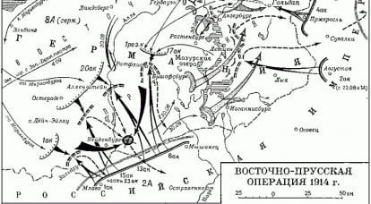 Disruption of the Schlieffen Plan: the victory of the 1 of the Russian army under Gumbinnen