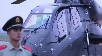 中国のヘリコプターZ-19をクローズアップ