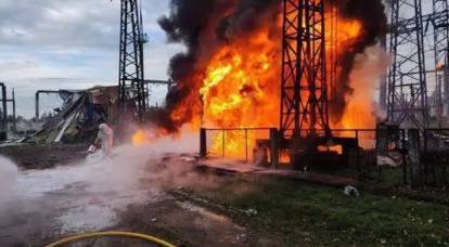 В оккупированном ВСУ Ямполе на территории ДНР неизвестные подожгли трансформаторы на подстанции