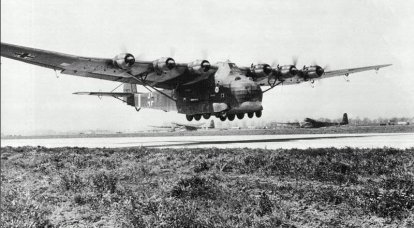 Arme miracle du Reich: avion de transport militaire Me.323 Gigant