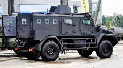 Test drive of the army version of the patrol armored car (video)