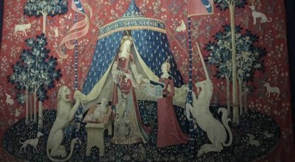 Museo de Cluny: Dama con un unicornio Tela decorativa