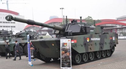 Orta tank Harimau. Endonezya ordusu için yabancı birimler