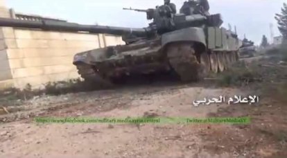 Сирийская армия использует танки Т-90 в провинции Алеппо
