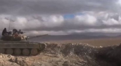 O exército sírio atingiu o flanco do grupo de ISIL na área de Palmyra