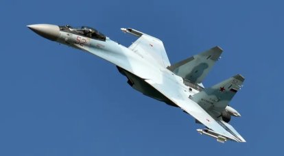 The Ministry of Defense published footage of the Russian President's plane being escorted by four Su-35S fighters
