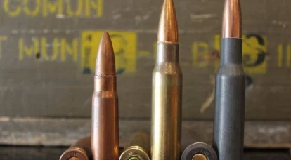 far zero. Comparison of cartridges of caliber 7,62x54R and .308 Winchester