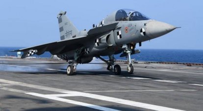 Indian Naval Tejas carrier-based fighter first took off from the deck of an aircraft carrier