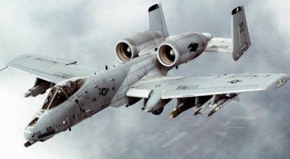 American attack aircraft A-10 Thunderbolt II