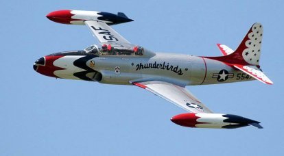 Twin training aircraft T-33A Shooting Star