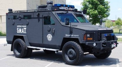 Armored car BearCat manufactured by the American company Lenco