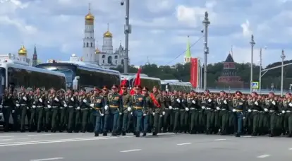 Генеральная репетиция Парада Победы