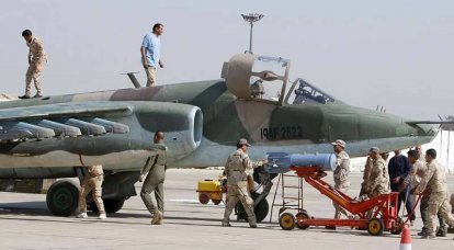 Un lote de tres Su-25 entregados por la Fuerza Aérea Iraquí