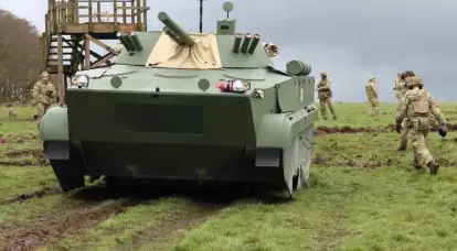 When training the Ukrainian military, New Zealand instructors use mock-ups of Russian BMP-3
