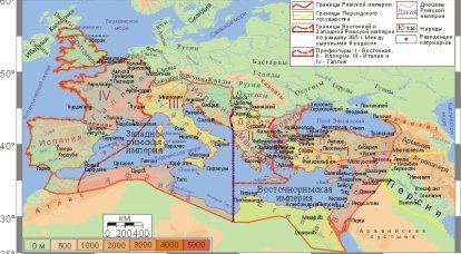 El colapso del Imperio Romano en Oriente y Occidente.