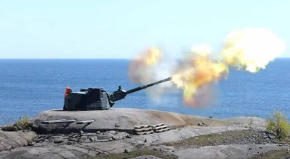 Artilharia costeira finlandesa completou greve contra navios
