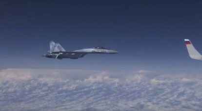 Su-27 evitó que el F-18 se acercara al avión del Ministro de Defensa de Rusia