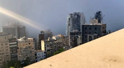 Опубликовано детальное видео пожара и взрыва в порту Бейрута
