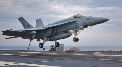 ВМС США впервые организовали ремонт двигателя самолета F/A-18E Super Hornet на борту авианосца