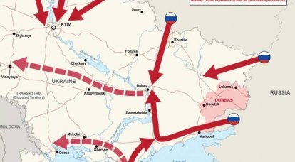 «Ещё бы пробирку Пауэлла дорисовали»: пользователи раскритиковали карту от Минобороны Британии с якобы планом нападения России на Украину