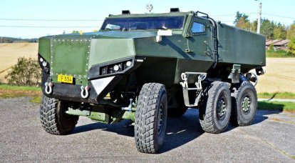 Draft armored car Protolab PMPV 6x6 MiSu (Finland)