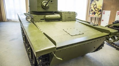Historias sobre armas. Pequeño tanque anfibio T-37A