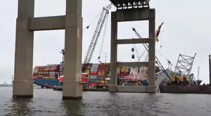 First cargo ship passes through temporary canal after Baltimore bridge collapse