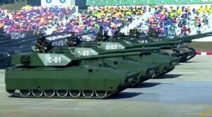 Лёгкие танки ММТ-40 украинской разработки впервые представлены на военном параде в Мьянме