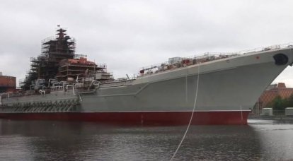Il est rapporté sur la préparation des essais du croiseur "Admiral Nakhimov"