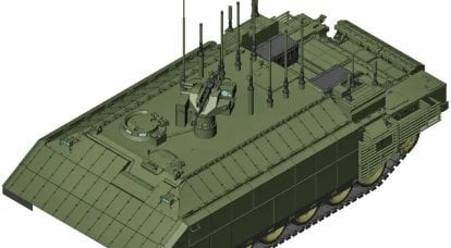 “Namer” en ruso: vehículo de control sobre chasis de tanque