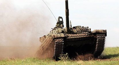 Tankers of the Southern Military District worked shooting in motion in the Krasnodar Territory