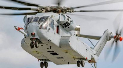 Helicopter CH-53K with a complex of protection AN / ALE-47 is being tested in the USA