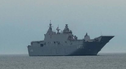 Турецкие ВМС получили новый флагман флота - универсальный десантный корабль L 400 Anadolu