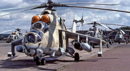 40 anni al leggendario elicottero da combattimento Mi-24 (parte di 6). Modifiche di P, K e VM