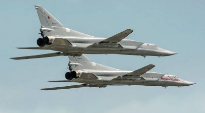 Ein Paar Tu-22M3-Raketenträger flog über das Schwarze Meer