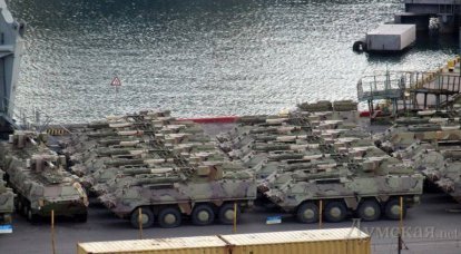 On the seas, on the waves ... Ukrainian armored personnel carriers are floating