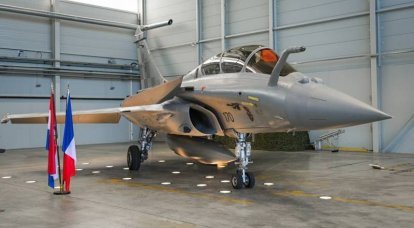 Croacia recibió el primer caza Rafale B de la Fuerza Aérea Francesa