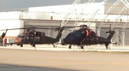 Na Turquia, apresentou um novo helicóptero de ataque doméstico T629