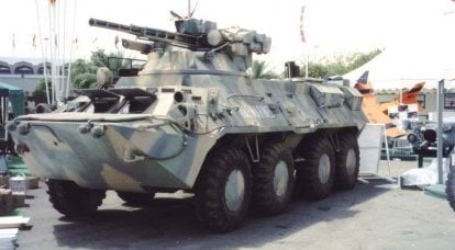BTR -3U - BM "Flurry"가 장착 된 장갑차