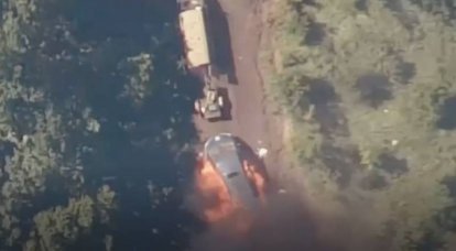 Artillerie des 1. Korps der NM DVR zerstörte eine Kolonne von Bussen mit Reserven der Streitkräfte der Ukraine in der Nähe von Vuhledar