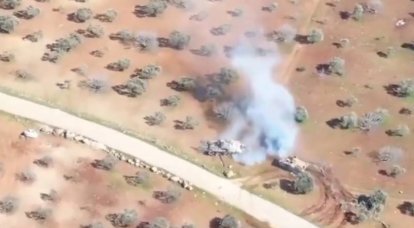 Как боевики на БМП пытались спастись при внезапной встрече с сирийским танком