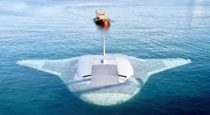 Gezeigt werden Testaufnahmen eines Prototyps einer Unterwasserdrohne, die für die US Navy entwickelt wurde.