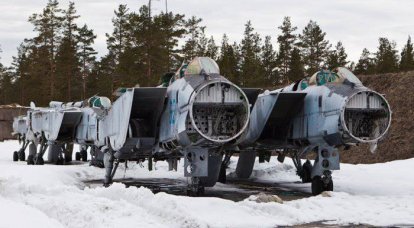 בית קברות של מטוסי מיג-31 שהושבתו