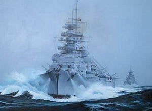 The death of the battleship "Bismarck"