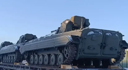 Un lote de vehículos de combate de infantería BMP-1AM "Basurmanin" modernizados fue a la zona de operaciones especiales